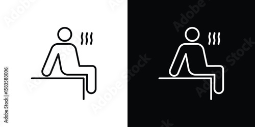 Sauna icon editable concept. editable vector stroke symbols
