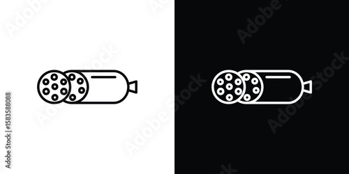 Salami icon editable concept. editable vector stroke symbols