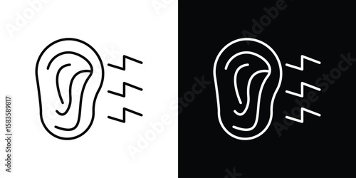 Otitis icon editable concept. editable vector stroke symbols