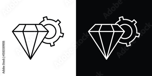 Operational excellence icon editable concept. editable vector stroke symbols
