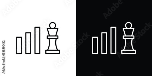 Marketing strategy icon editable concept. editable vector stroke symbols