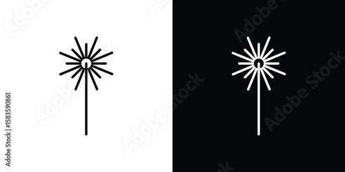 Laser beam icon editable concept. editable vector stroke symbols