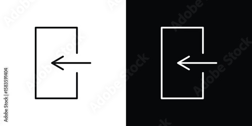 Inside icon editable concept. editable vector stroke symbols