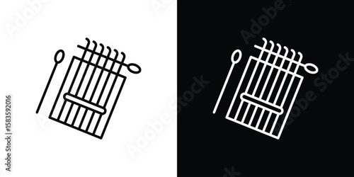 Handloom icon editable concept. editable vector stroke symbols