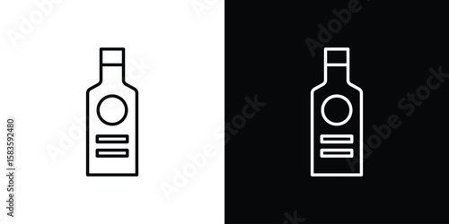 Gin icon editable concept. editable vector stroke symbols