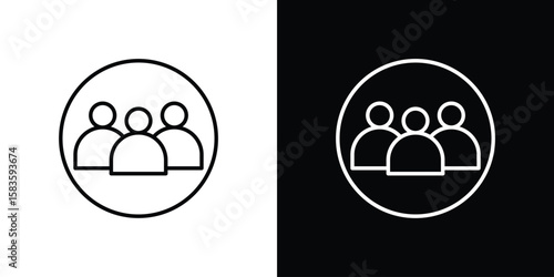 Demographics icon editable concept. editable vector stroke symbols