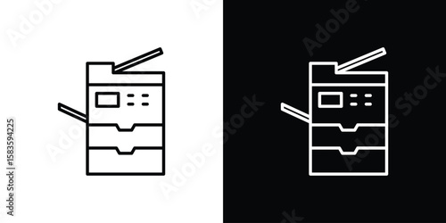 Copier icon editable concept. editable vector stroke symbols
