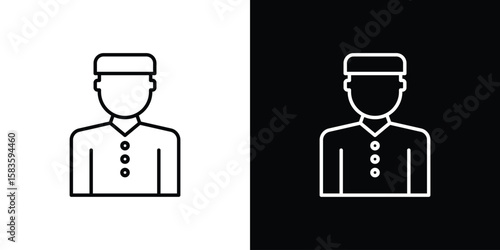 Concierge icon editable concept. editable vector stroke symbols