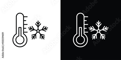Cold icon editable concept. editable vector stroke symbols