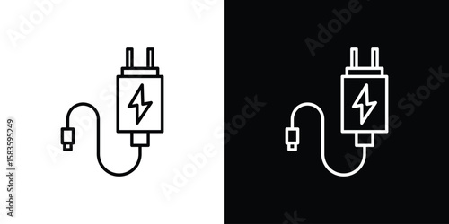 Charger icon editable concept. editable vector stroke symbols