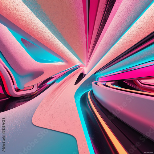 Abstract Swirl of Vibrant Colors