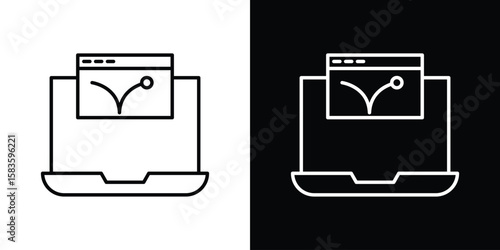 Bounce rate icon editable concept. editable vector stroke symbols