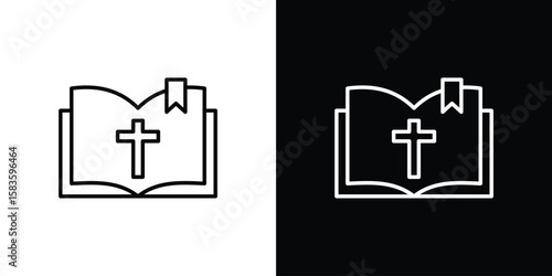 Bible icon editable concept. editable vector stroke symbols