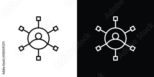 Affiliate marketing icon editable concept. editable vector stroke symbols