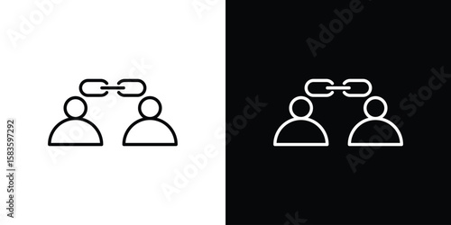 Affiliate link icon editable concept. editable vector stroke symbols