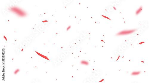 Φωτογραφία Red color confetti background