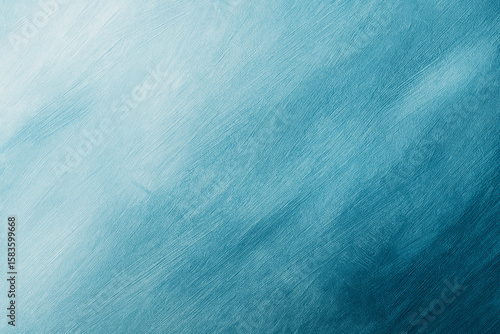Abstract Teal and White Gradient Texture:  Soft, Serene, Diagonal Brush Strokes Background