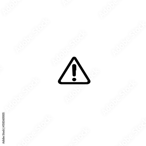 Free Download Warning triangle sign indicating danger or caution on a white background - GFXLoad