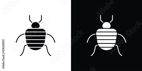 Bedbug icon. Simple high quality pictogram. Modern solid style