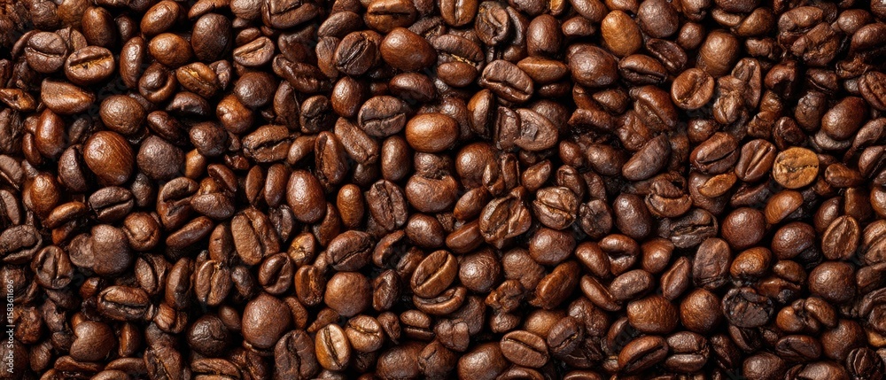 The rich texture of coffee beans creating a gourmet coffee background. The rich texture of coffee beans creating a gourmet coffee background.