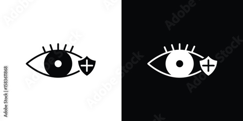 Vision insurance icon. Simple high quality pictogram. Modern solid style