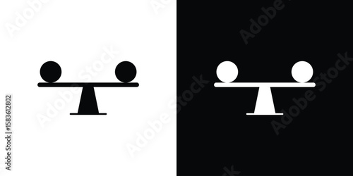 Stability icon. Simple high quality pictogram. Modern solid style