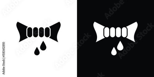 Squeeze icon. Simple high quality pictogram. Modern solid style