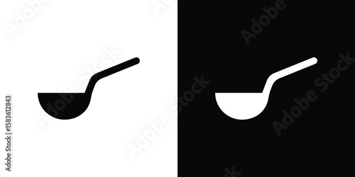 Spoon icon. Simple high quality pictogram. Modern solid style