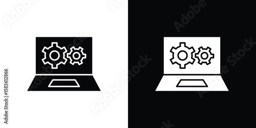 Software icon. Simple high quality pictogram. Modern solid style