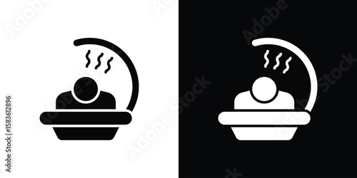 Solarium icon. Simple high quality pictogram. Modern solid style