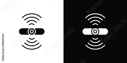 Sensor icon. Simple high quality pictogram. Modern solid style