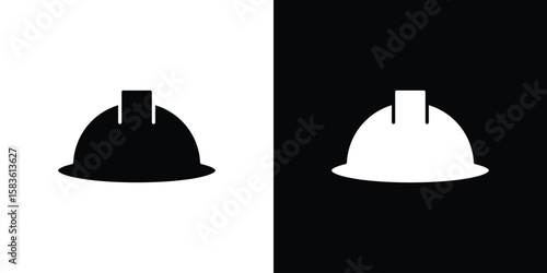 Safety helmet icon. Simple high quality pictogram. Modern solid style