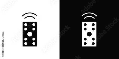 Remote control icon. Simple high quality pictogram. Modern solid style