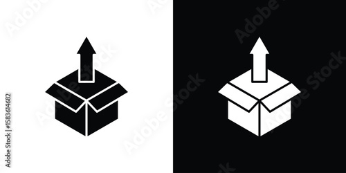 Product release icon. Simple high quality pictogram. Modern solid style