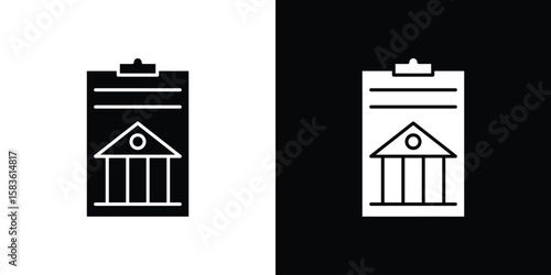 Policy icon. Simple high quality pictogram. Modern solid style