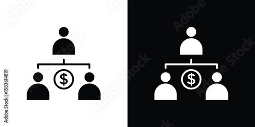 Ponzi scheme icon. Simple high quality pictogram. Modern solid style