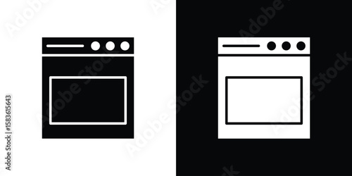 Oven icon. Simple high quality pictogram. Modern solid style