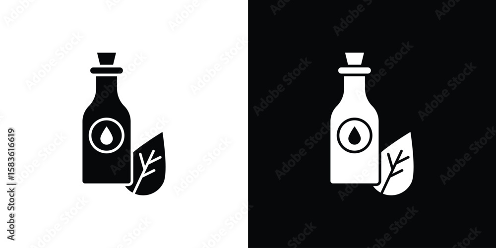 Obraz premium Massage oil icon. Simple high quality pictogram. Modern solid style