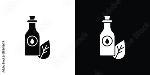 Massage oil icon. Simple high quality pictogram. Modern solid style