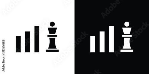 Marketing strategy icon. Simple high quality pictogram. Modern solid style