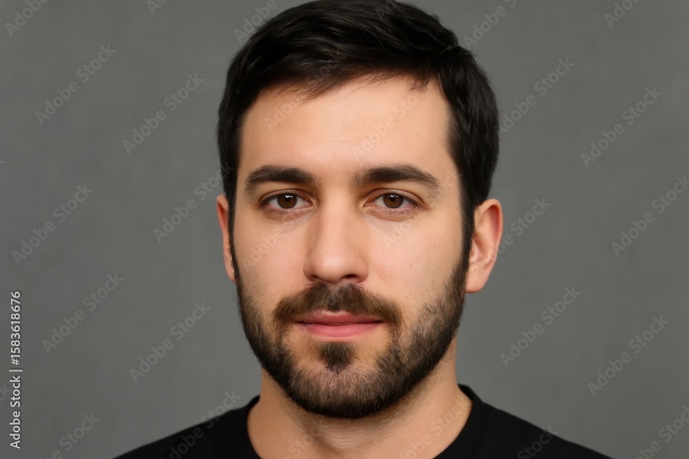 Obraz premium A Portrait of Determination and Ambition