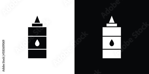 Glue icon. Simple high quality pictogram. Modern solid style