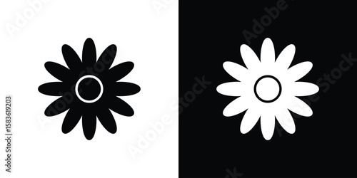 Gerbera icon. Simple high quality pictogram. Modern solid style