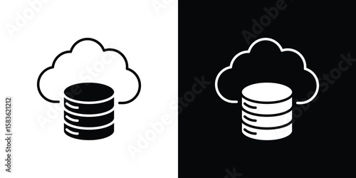 Data center icon. Simple high quality pictogram. Modern solid style