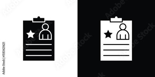 Criminal record icon. Simple high quality pictogram. Modern solid style