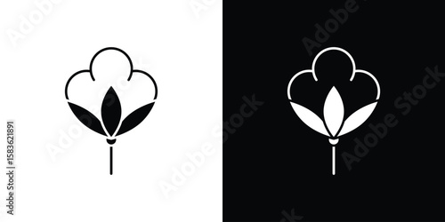 Cotton icon. Simple high quality pictogram. Modern solid style