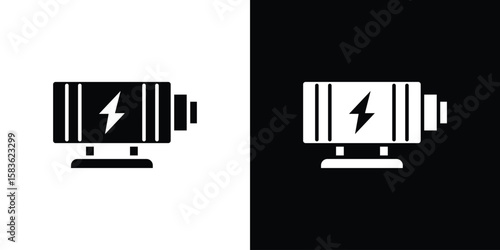 Car alternator icon. Simple high quality pictogram. Modern solid style