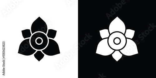Bougainvillea icon. Simple high quality pictogram. Modern solid style