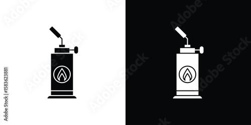Blowtorch icon. Simple high quality pictogram. Modern solid style