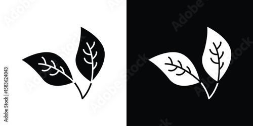 Basil icon. Simple high quality pictogram. Modern solid style